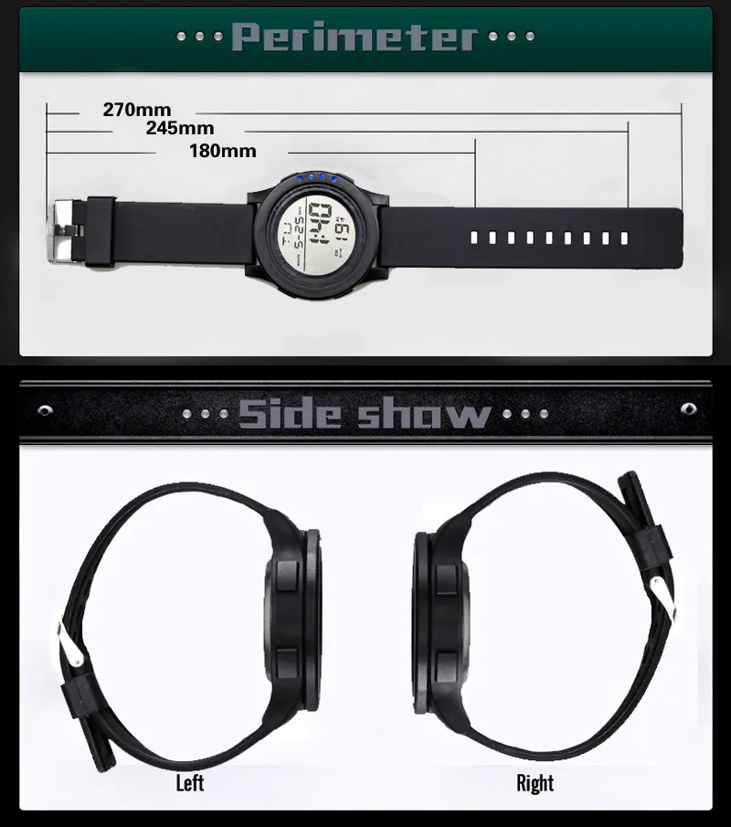 

Led 50m Waterproof Men's Digital Wristwatches Wristwatch For Men Automatic Sports Automatic Date Watch Male Smart Montre Homme