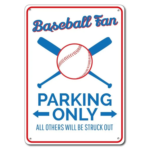 

Бейсбольный фанат, стояночный знак, металлический жестяной знак, подарок бейсбольному фанату, бейсбольная вывеска, бейсбольная бита, бейсб...