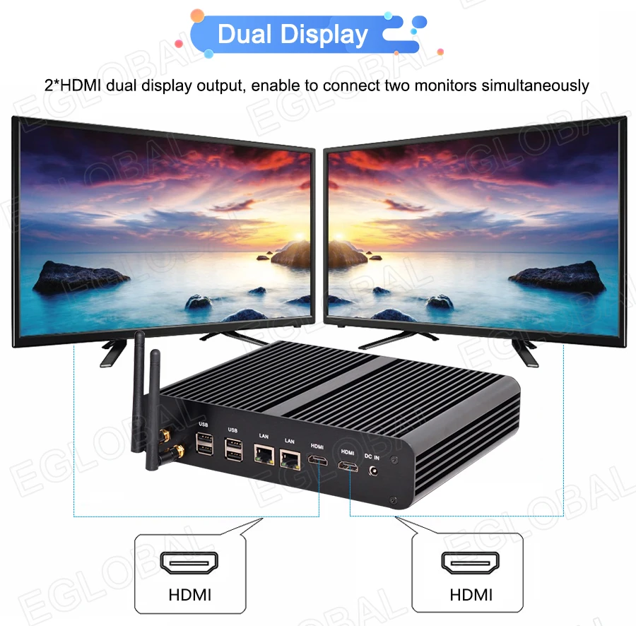 Core I7 4500U 16 Гб ОЗУ 128 ГБ SDD 1 ТБ HDD безвентиляторный Intel Nuc Мини ПК Windows10 поддержка 4K Dual Lan Dual HDMI дисплей 4K 3D игры