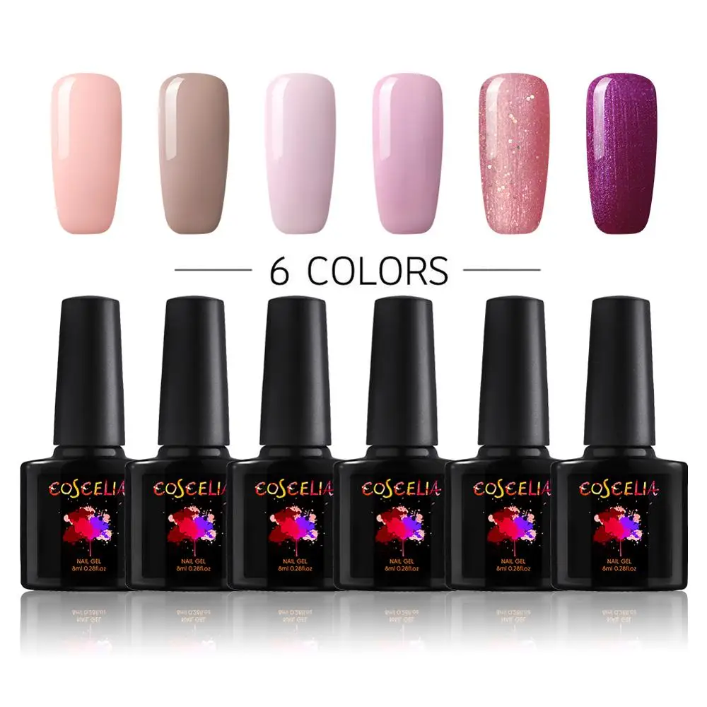 COSCELIA 6 шт./лот гель для рисования Полупостоянный лак набор УФ ногтей гелевый