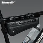 Водонепроницаемая велосипедная треугольная сумка Rhinowalk 2,8 л, сумка на раму велосипеда, сумка на трубу передней рамы для велосипеда, аккумулятор, сумка для хранения, аксессуары