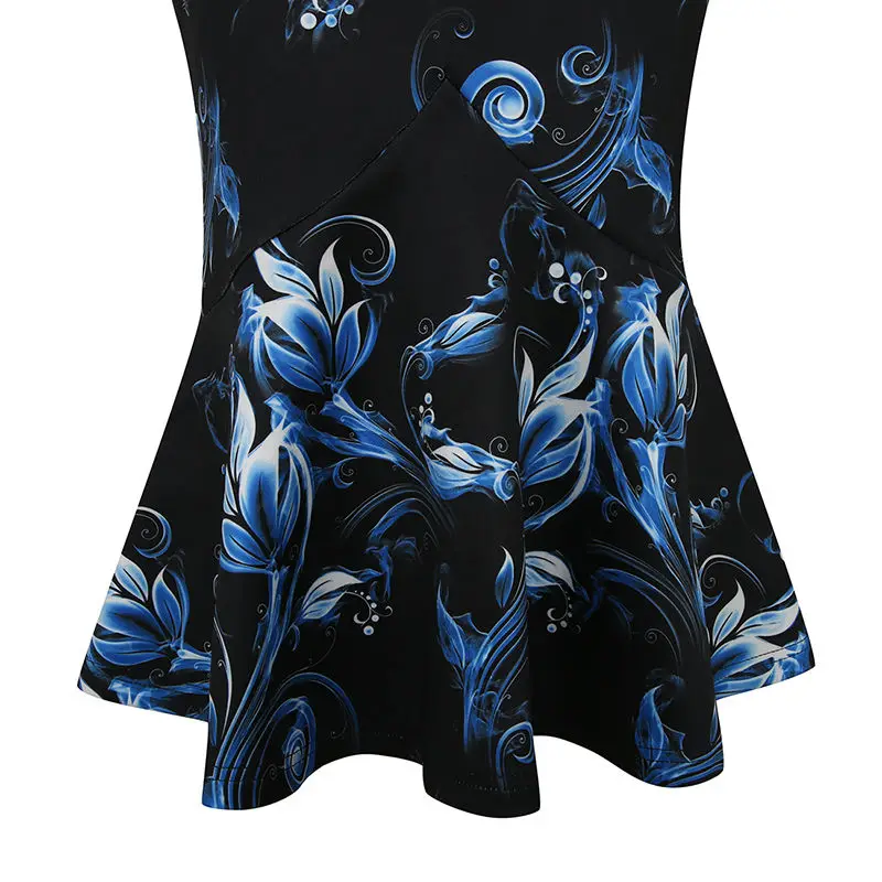 Юбка-годе женская с принтом Модная элегантная винтажная повседневная одежда для