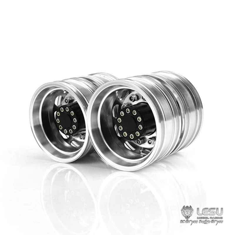 LESU металлическая задняя двойная Ступица колеса для 1/14 тягача RC Tamiya самодельный