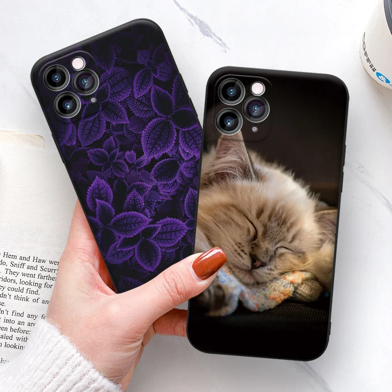 

For Apple iPhone 11 12 Pro Max mini Fashion printed Case Luxury Original Silicone Full Protection Soft Cover Phone Case