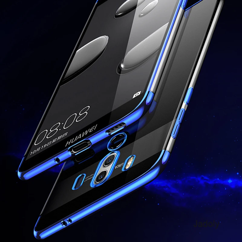 Гальванический чехол для Huawei Mate 10 Pro силиконовый металлический ударопрочный Case
