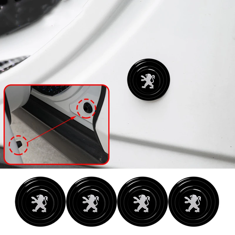 

Car Styling Door Shock Stickers Absorber Soundproof Buffer Pier For Peugeot 508 508L 5008 301 308 308S 3008 408 GT 4008 208