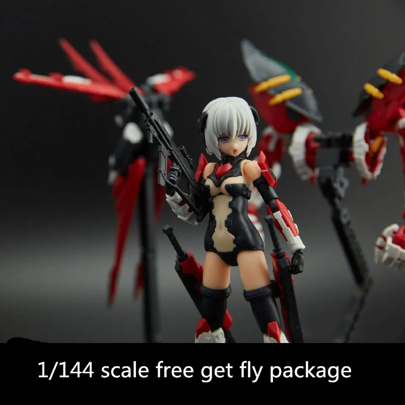 Фигурка М. Ж. Ф. Модели оружия Girl-01 1/144 RG MBF-P02 Astray Red Frame &amp приводная красная и летная