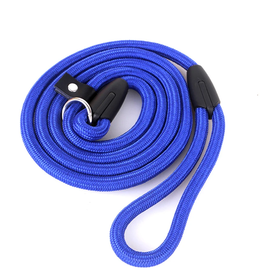 Большой собачий поводок зеленая веревка нейлоновая Золотая наморда ретривера