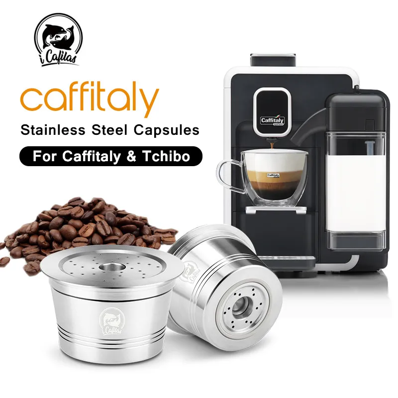 ICafilas фильтры для кофе Caffitaly Tchibo caffissimo K-fee многоразовые Crema капсулы Pod нержавеющая сталь кофе вскрытия