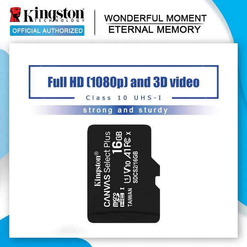 Карта памяти Kingston class 10 карта Micro SD 16 ГБ MicroSD MicroSDHC TF-карта с объемом и Гб |