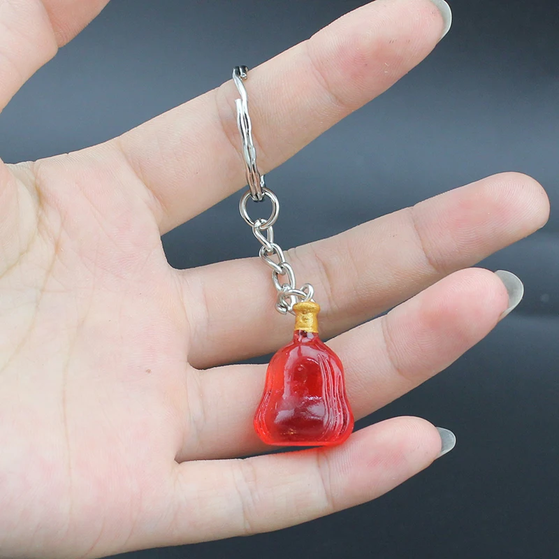 Hapiship 2018 Новая женская/Мужская мода ручной работы из смолы бутылки ключи цепочки