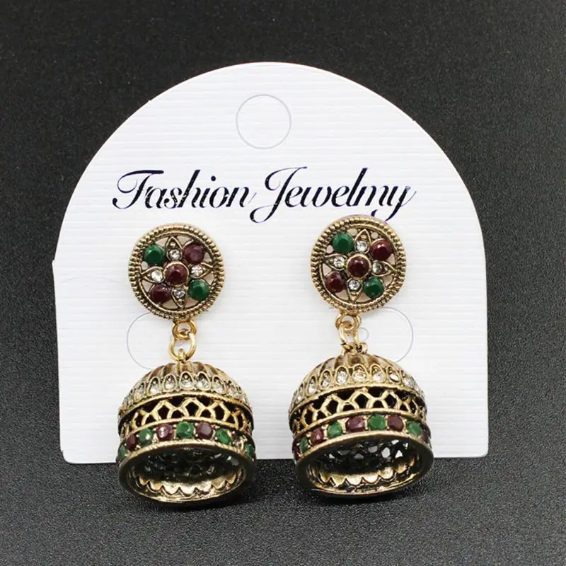 Этнические Бали Jhumka Jhumki кристаллы из парчи мексиканские цыганские висячие