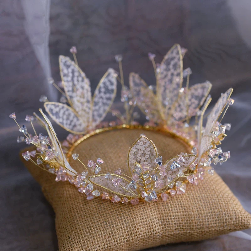 Тиара Корона со стразами в стиле барокко|Украшения для волос| |