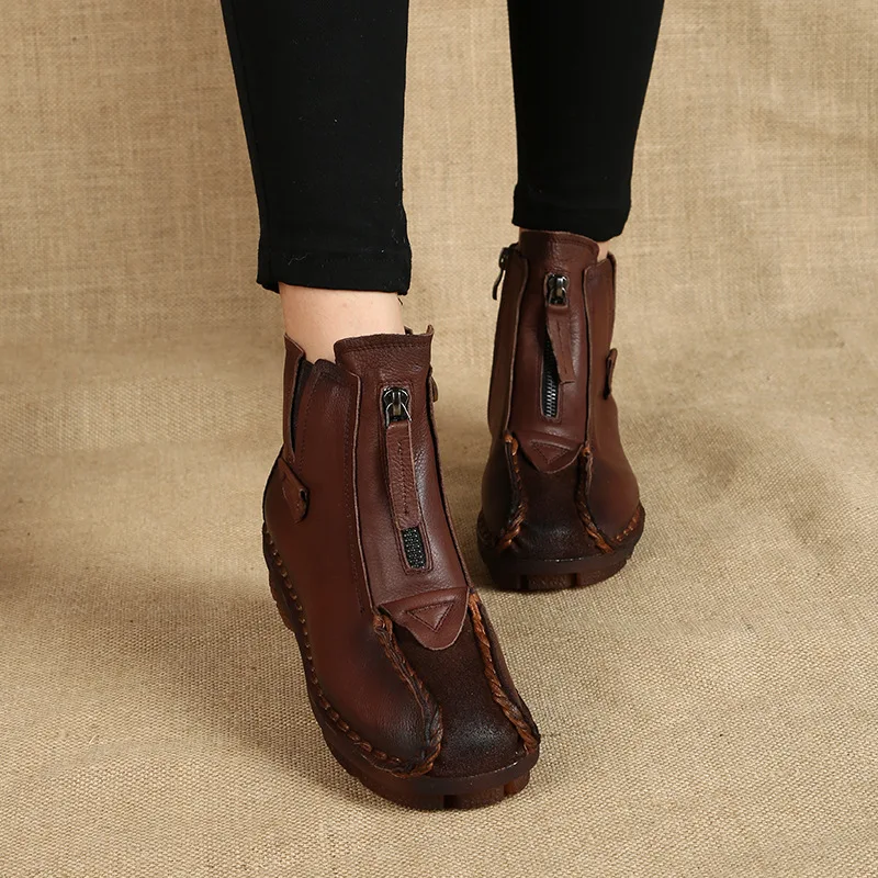 

Fashion Boots Women Short Rubber Woman Boots Flat Round Short Women's Autumn Boots Style Casual Footwear