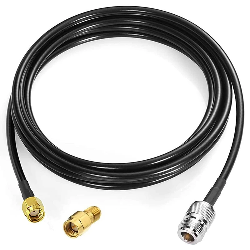 

N Type Female to RP-SMA Male SMA Male 20Ft RG58 Low Loss Extension Cable for WiFi 4G LTE LoRa Antenna Nebra RAK
