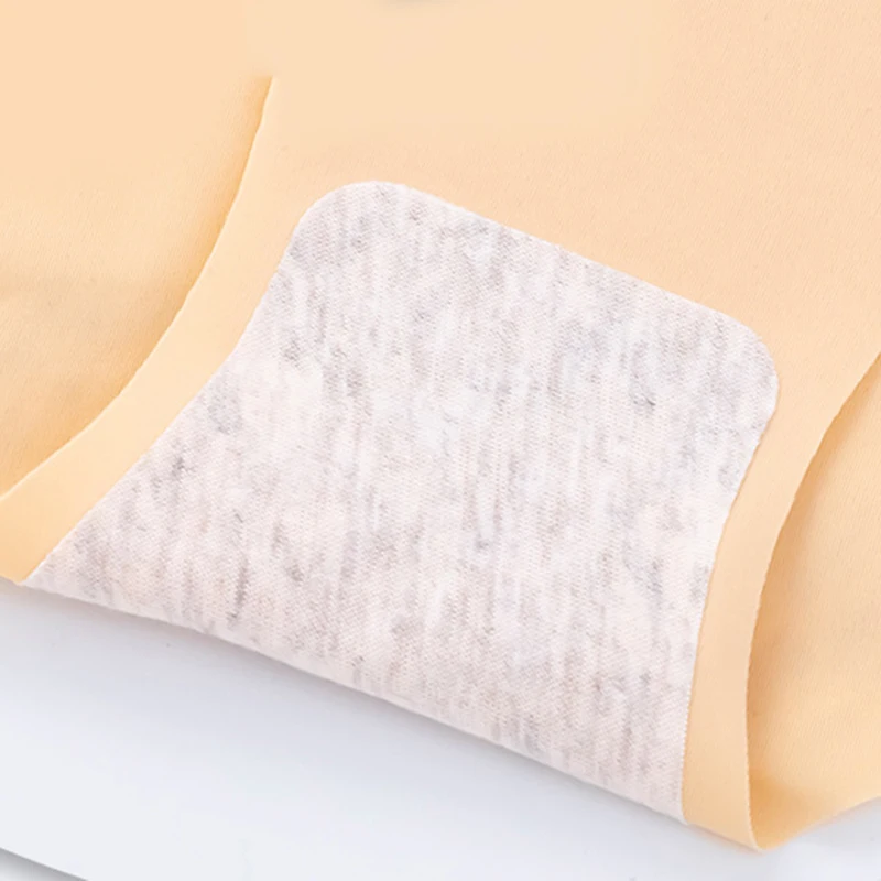 Женские Бесшовные безопасные трусы с заниженной талией эластичное дышащее