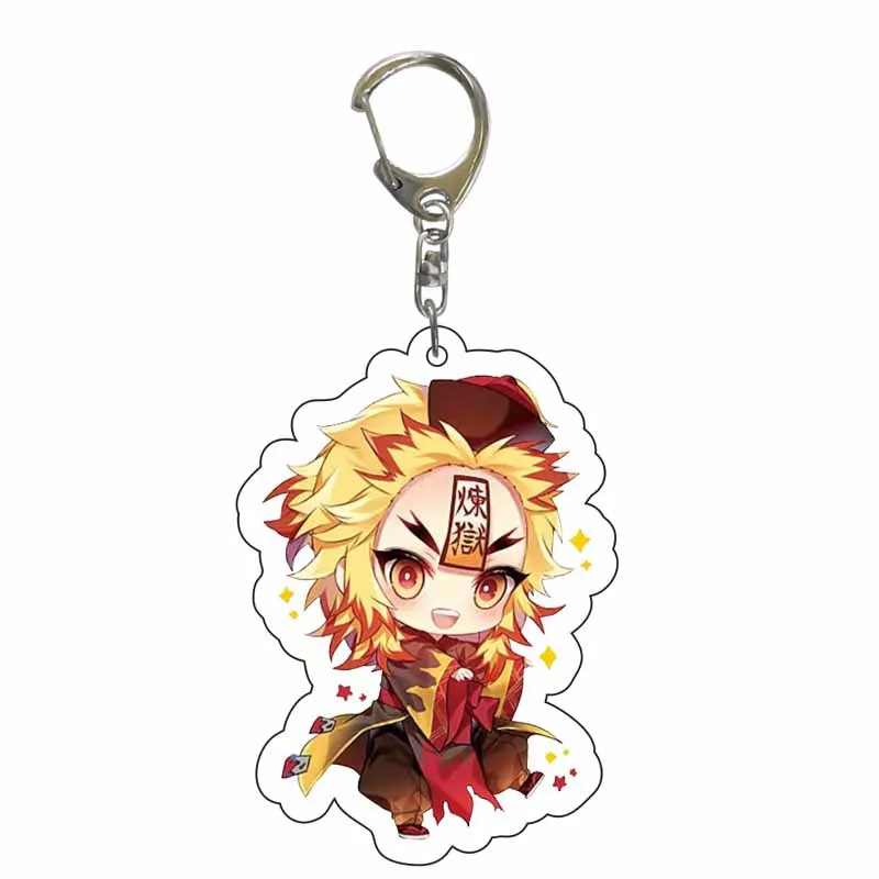 

Hot Anime Demon Slayer Kimetsu No Yaiba Kamado Tanjirou Cosplay Prop Keychain Kamado Nezuko Acrylic Lovely Key Ring Fans Gift
