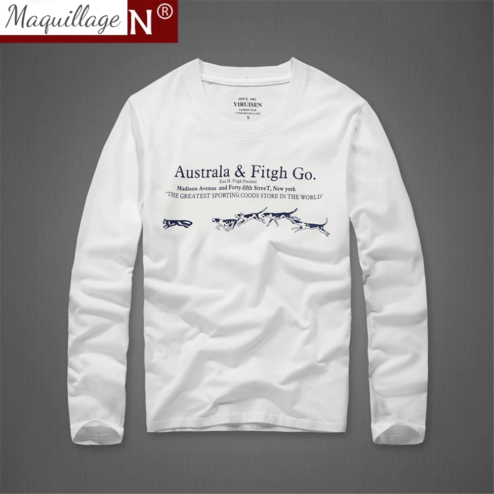 

Футболка мужская с длинным рукавом, 100% хлопок, с принтом