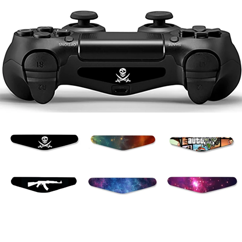

2 pcs LED Light Bar Decal Sticker For PS4/Pro/Slim Controller for PlayStation 4 Control Gamepad Cover Skins accessories