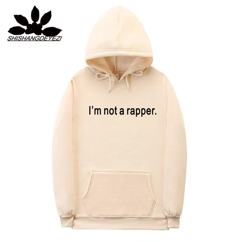 2018 l m not a rapper толстовки в стиле хип-хоп уличная одежда белые черные розовые хаки