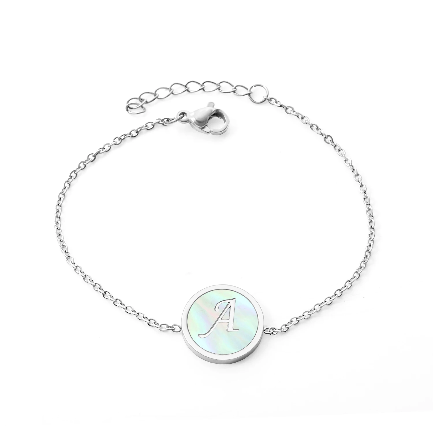 Женские круглые браслеты LUXUKISSKIDS вечерние из нержавеющей стали с буквенным