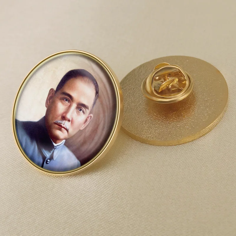 Китайские значки Great Man Sun Yat-sen/Мао Цзэдун/Чжоу Эньлай/Денг Сяопин/Чингисхан/Лу