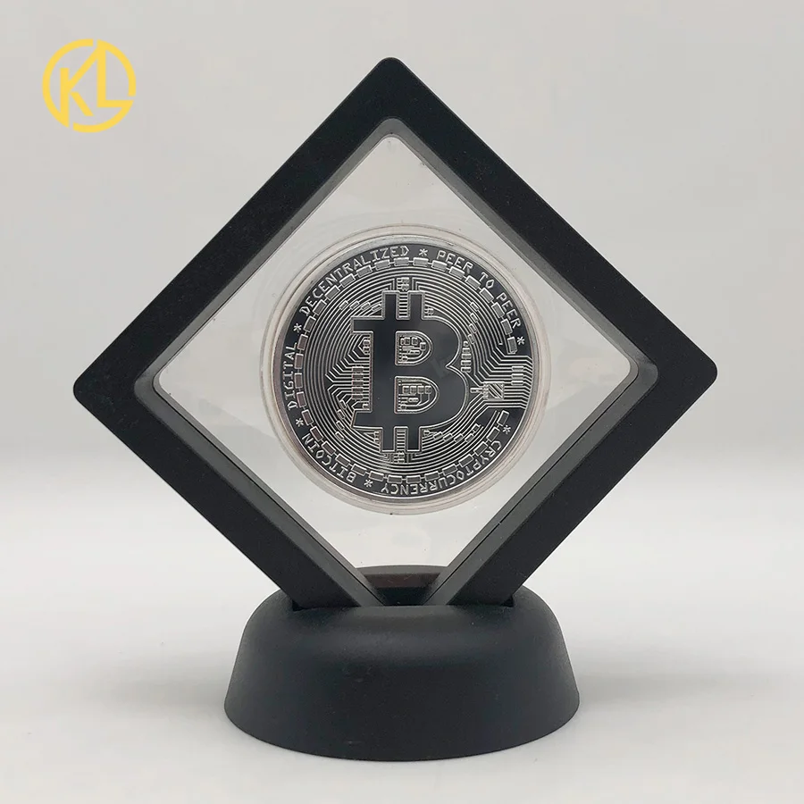 CO019-4 Позолоченная горячая Распродажа Биткоин битная монета Litecoin пульсация эфириум криптовалюта металлическая памятная монета с выставочным стендом - Цвет: CO019-4