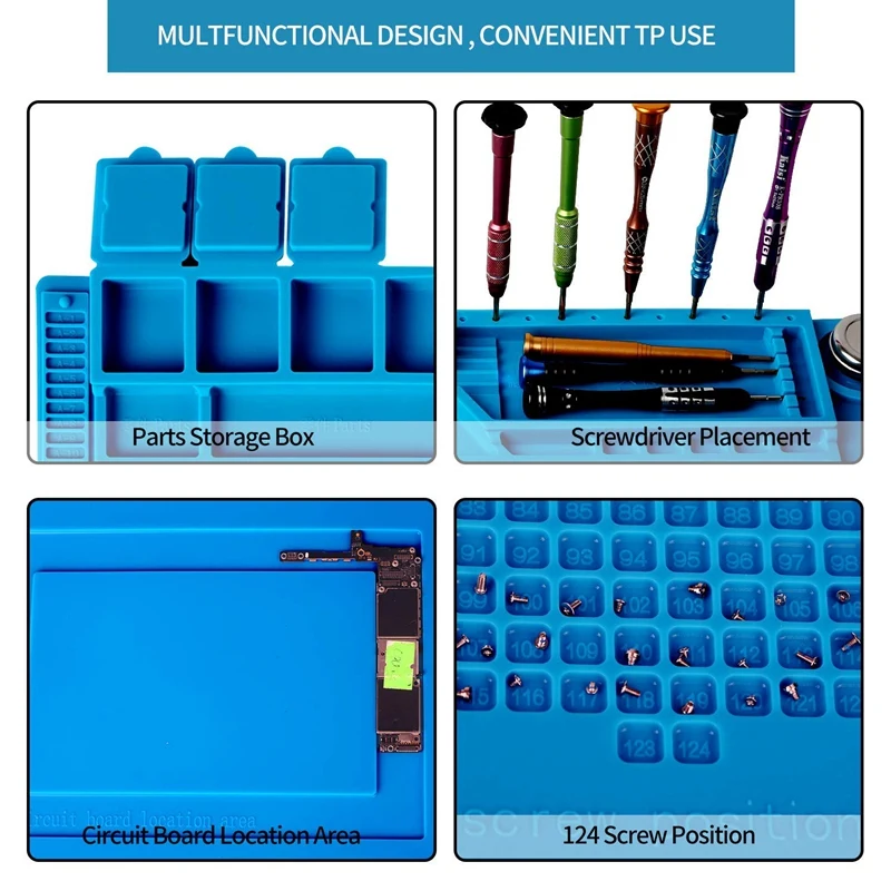 

1x ESD Heat Insulation Working Mat Heat-Resistant BGA & 300Pcs M3 Copper Male Female Hex Standoff Pillar Board Mount
