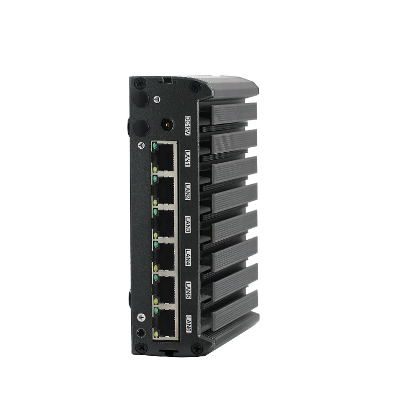 Материнская плата Nano ITX High end J1900 безвентиляторный ПК промышленный мини 6 LAN NUC Pfsense