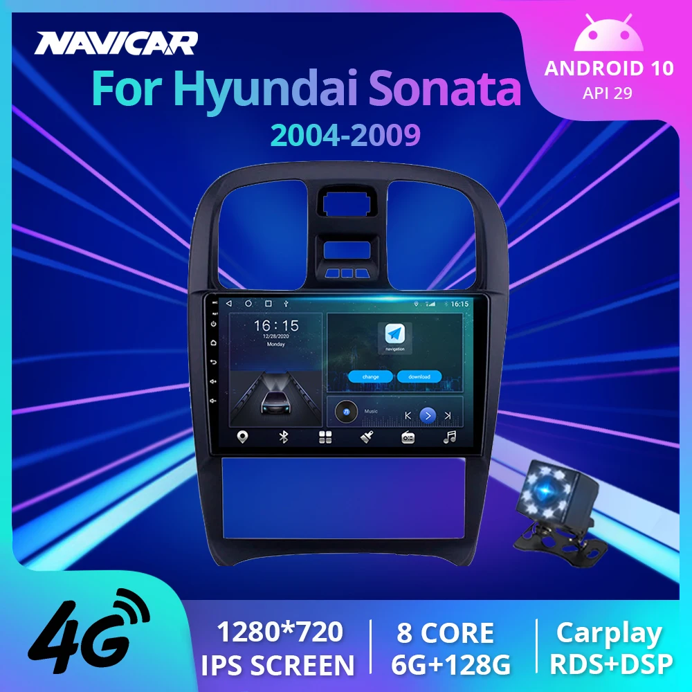 Автомобильный мультимедийный плеер автомобильный радиоприемник для Hyundai Sonata