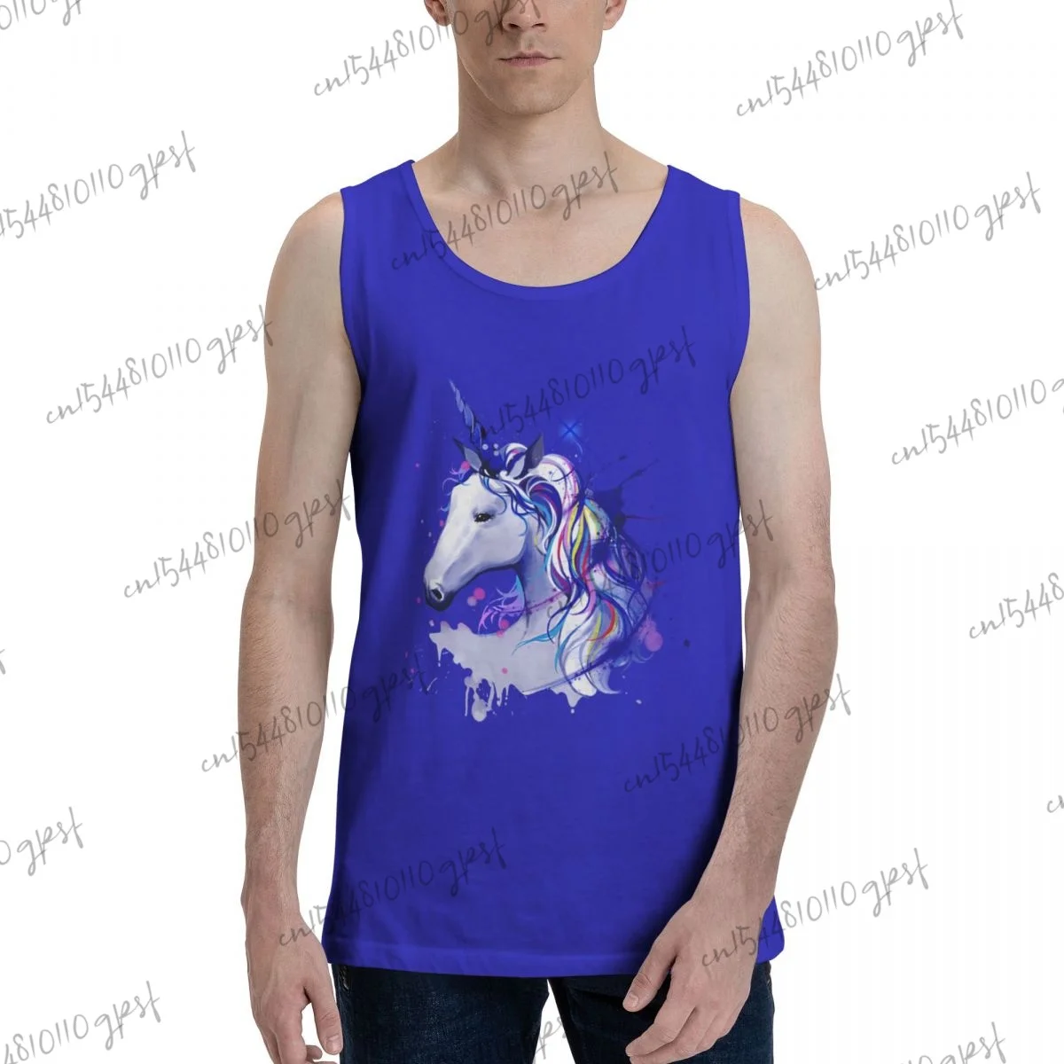 

Men's bodybuilding clothing Fantastic Unicorns gilet bape shark tank top men