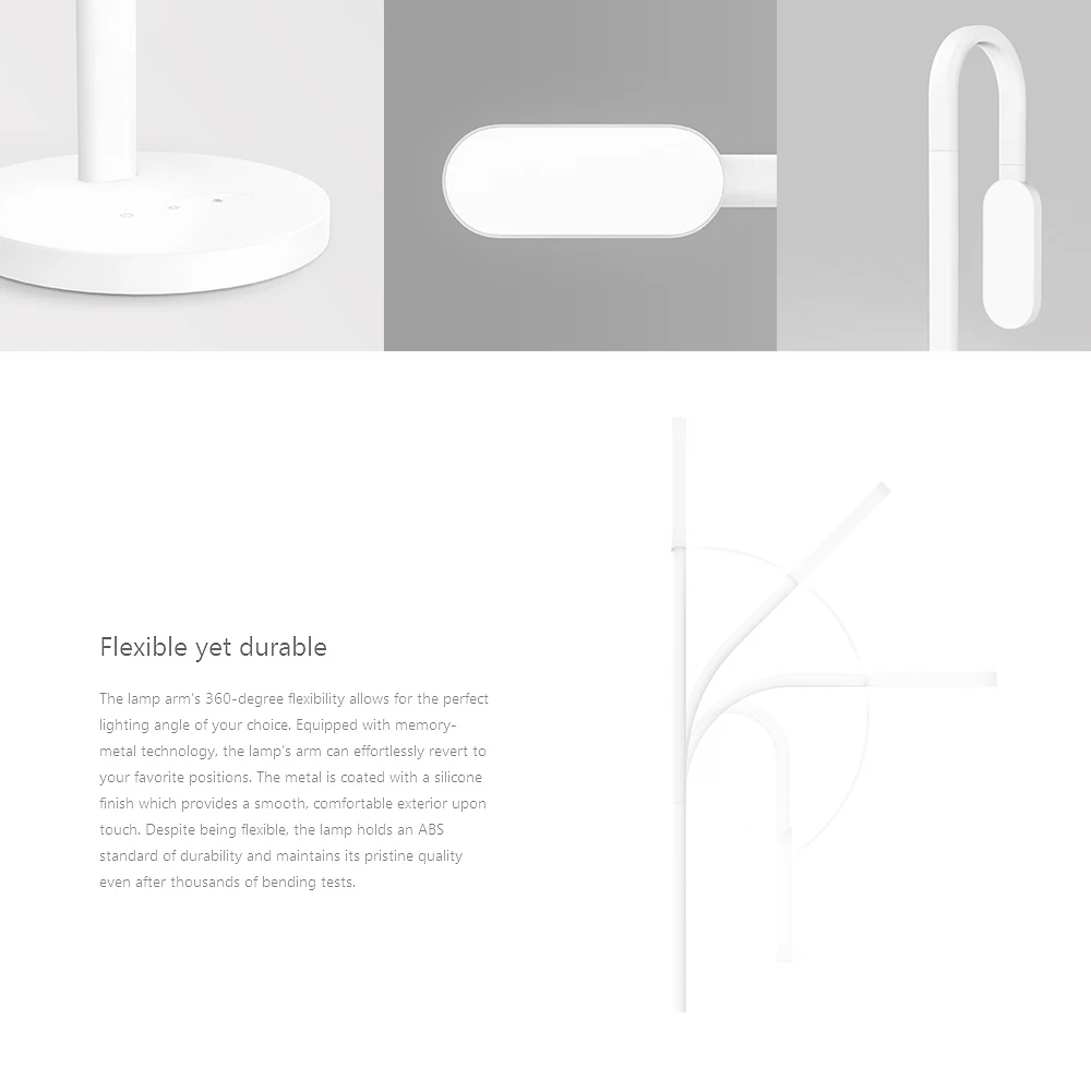 Для Xiaomi Yeelight Mijia светодиодный настольный светильник USB YLTD01YL 3 Вт Портативный Умный складной сенсорный Регулируемый Настольный светильник для чтения яркость света