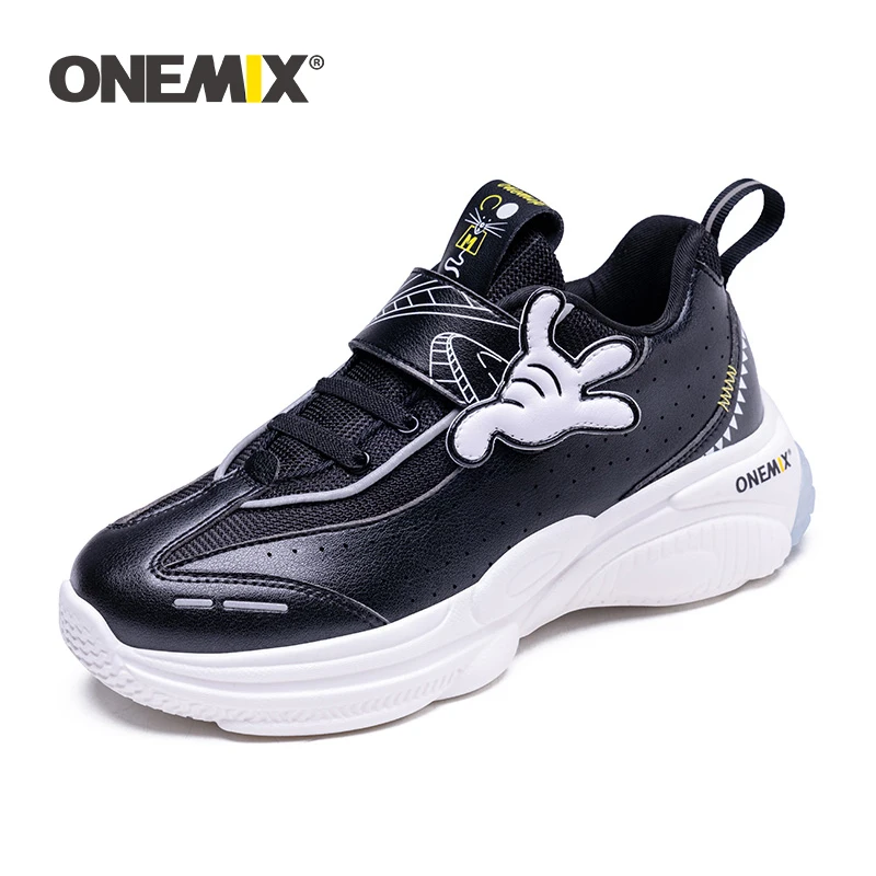 

ONEMIX Kids Sneakers Running Shoes Patchwork Summer children Breathable Mesh Hook Loop Girls Boys Casual Sports Sneakers