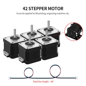 3d printer parts stepper motor 17hs4401s 1 5a 42 motor 42bygh 17hs4401 4 lead for 3d printer cr 10 ender 3 xyz cnc engraver free global shipping