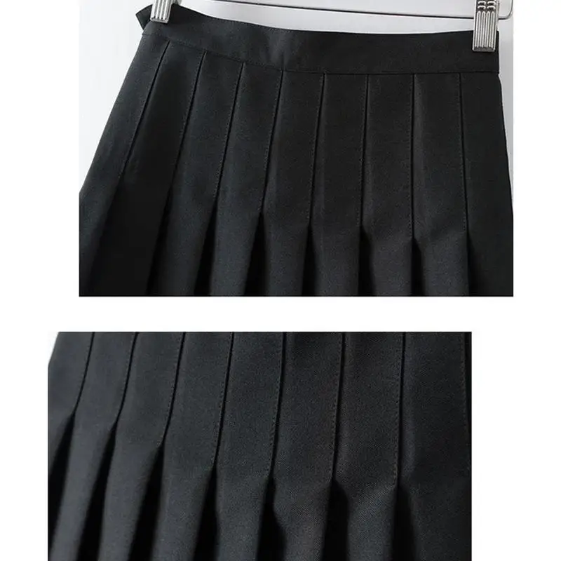 

Harajuku Pleated Skirt Summer High Waist Pleated Mini Skirt Women's Fashion Slim Waist Casual Tennis Skirts School Vacation