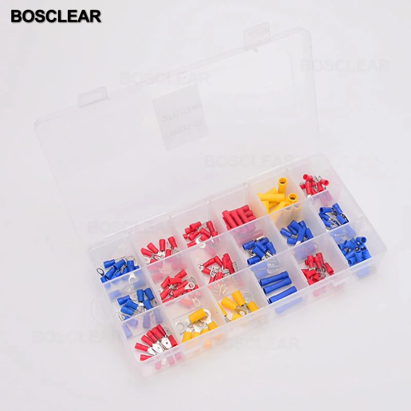 Набор изолированных обжимных соединителей для электрических проводов 175/180/360 шт.