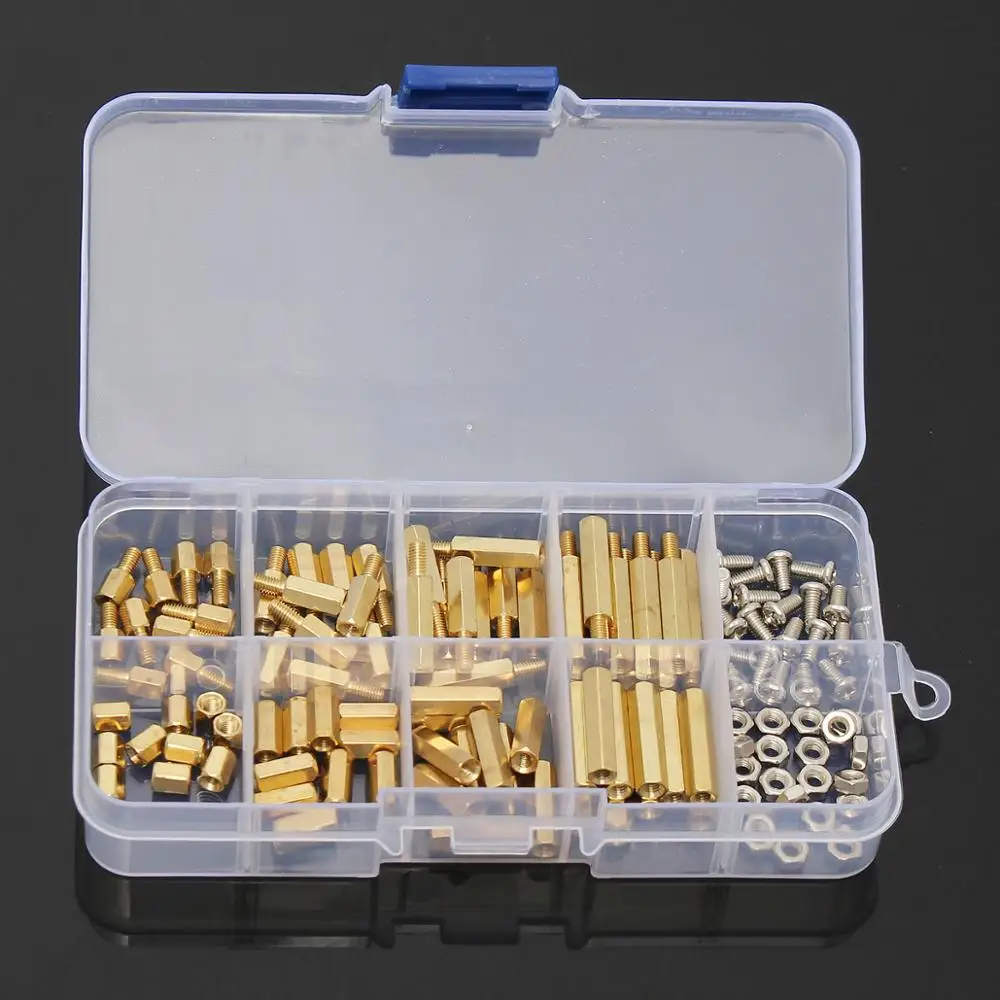 

M3BH2 120Pcs M3 Male-Female Brass Hex Column Standoff Support Spacer Pillar For PCB Board