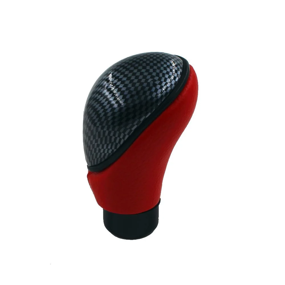 Универсальная черная кожаная гоночная Спортивная ручка переключения передач