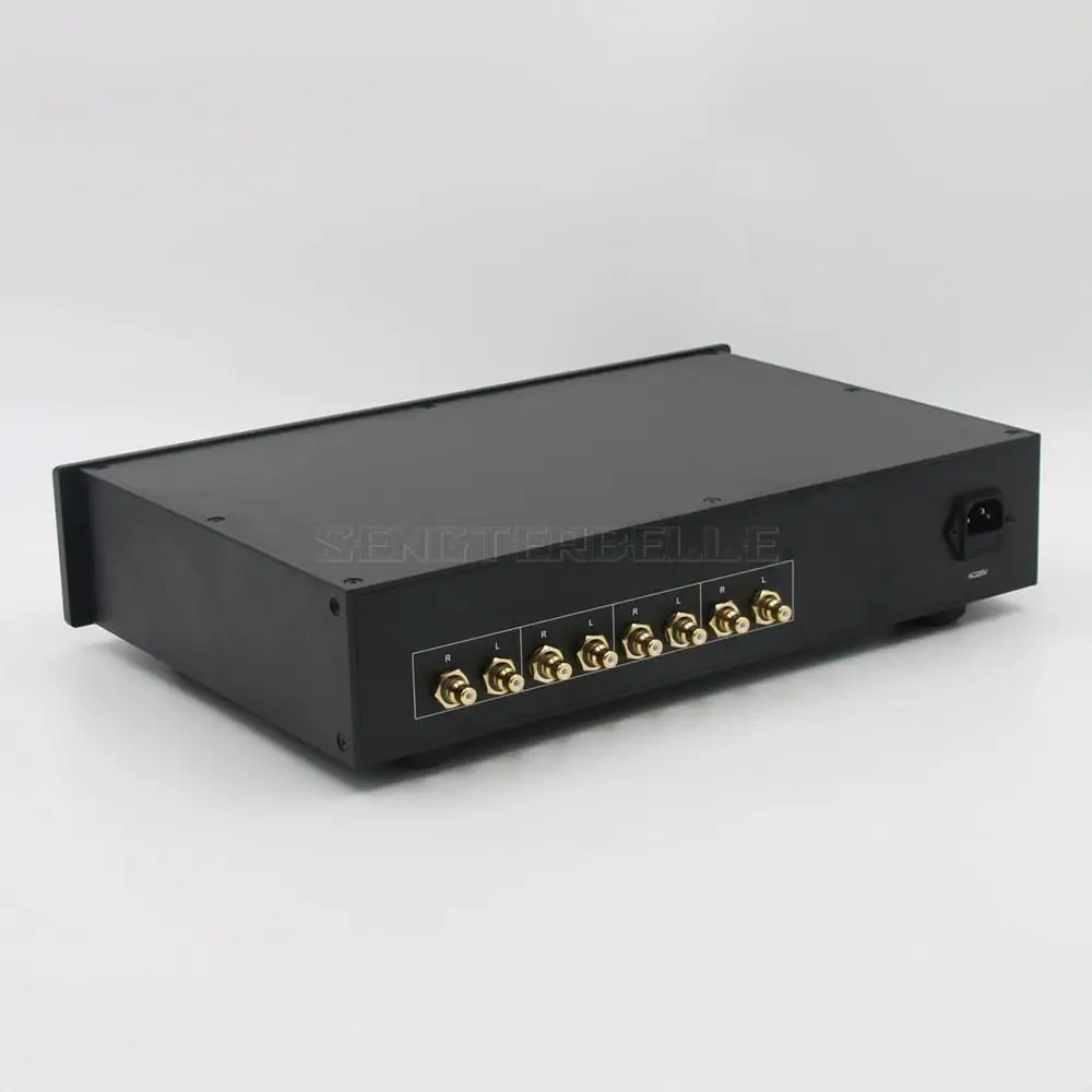 Готовый черный предусилитель C19 Audio HiFi Stereo WE420A/5755+12AU7 Ламповый