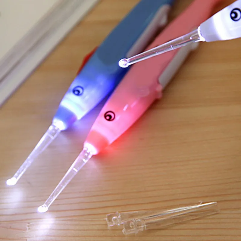 Уход за ребенком Ушная ложка светодиодный светильник детская чистка ушей Ложка