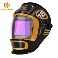 hzxvogen helmet full digital auto darkening welding mask permanent uv ir protection