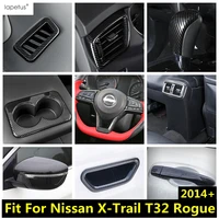 for nissan x trail t32 rogue 2014 2020 window lift water cup holder handle bowl ac air gear panel cover kit trim accessories