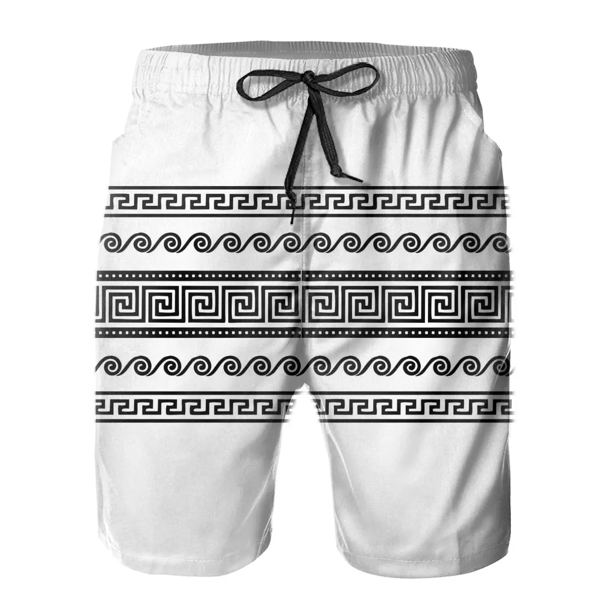

Men Sweatpants Black Ancient Greece Surfing Beach Board Swim Trunks Sport Quick Dry Mesh Casual Humor Graphic Short for Boy