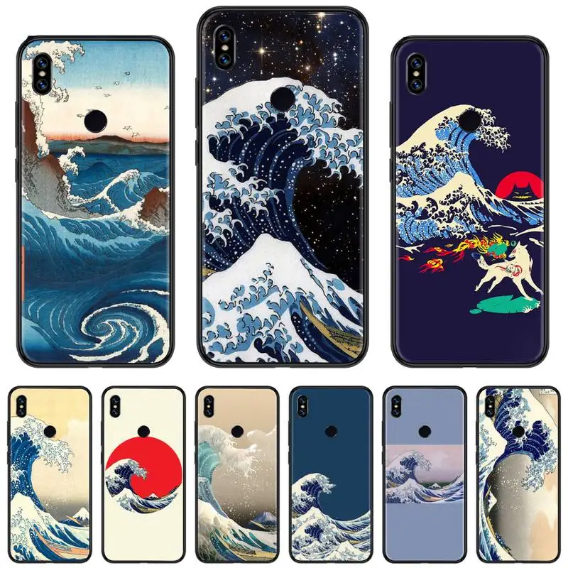 

The Great Wave off Kanagawa Japanese Phone Case For Xiaomi Redmi 4x 5 plus 6A 7 7A 8 10 mi8 8lite 9 note 4 5 6 7 8 pro