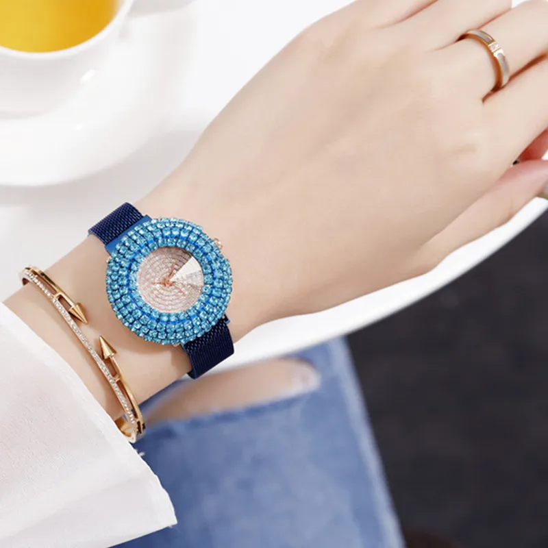 Gorben Fashion Ultra Thin Mesh Belt Quartz Watch Female Clock Wristwatch Ladies Wrist Watch Simple Woman's Watches
