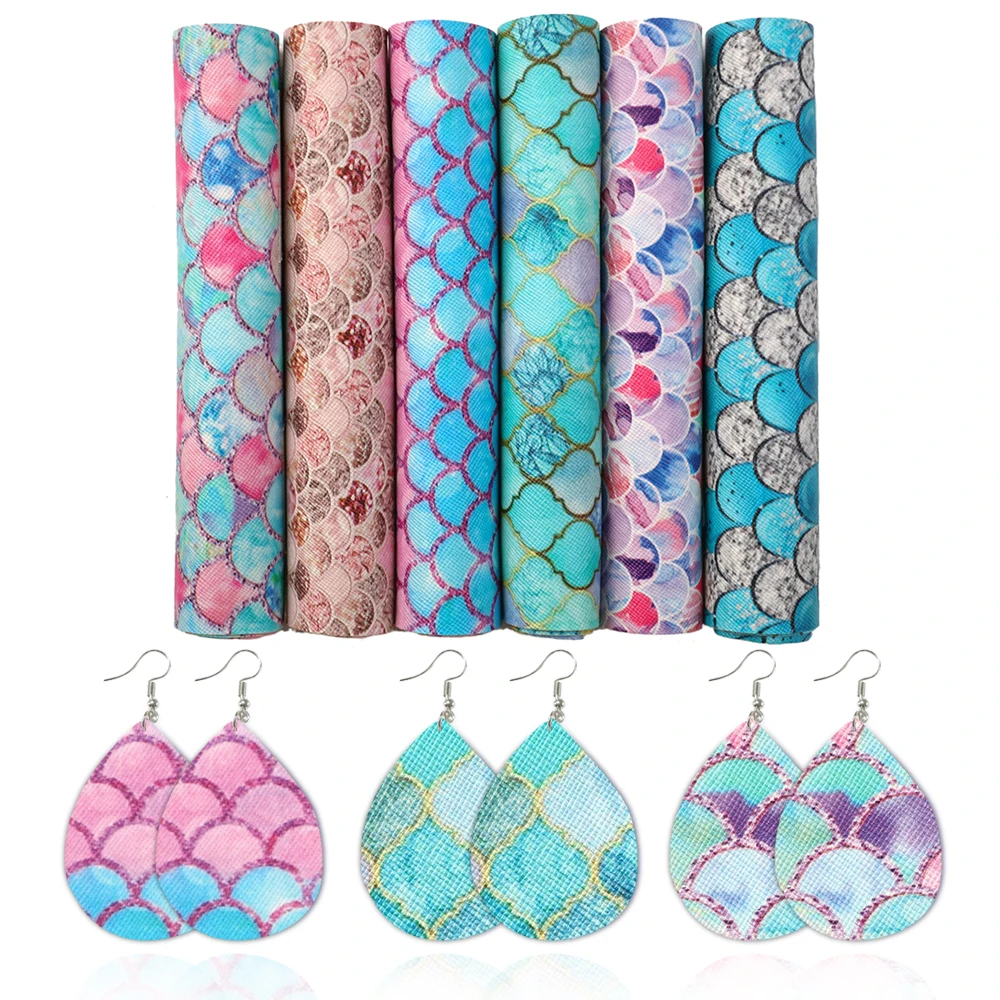 А5 Размер 6 шт./компл. клетчатая рыболовная шкала из синтетической кожи лоскутное