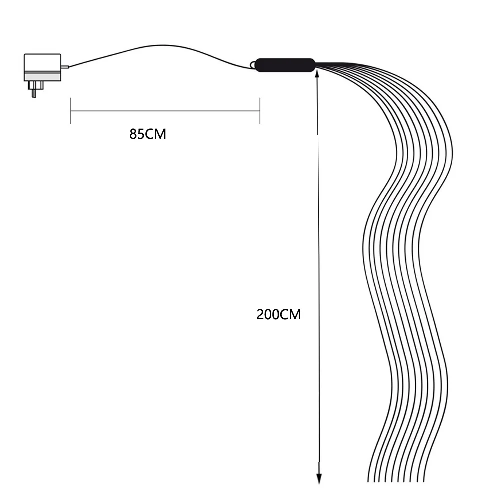 Светильник на дерево водопад медная проволока лампы в виде ветвей светодиодная