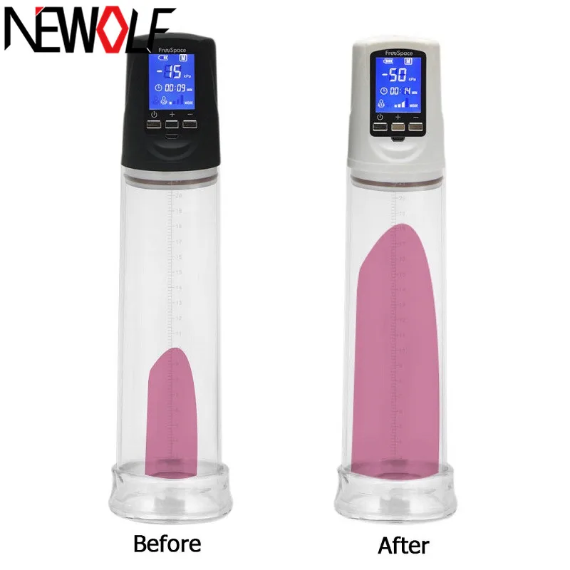 Насос для пениса с зарядкой от USB светодиодный автоматический увеличитель