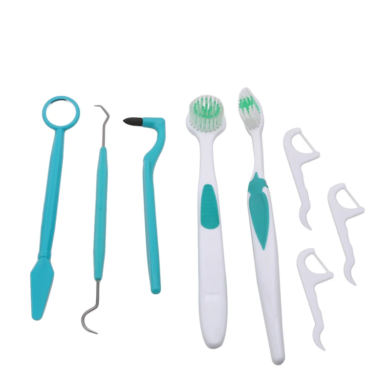 8 шт. профессиональный уход за полостью рта зубная щетка набор для чистки зубов