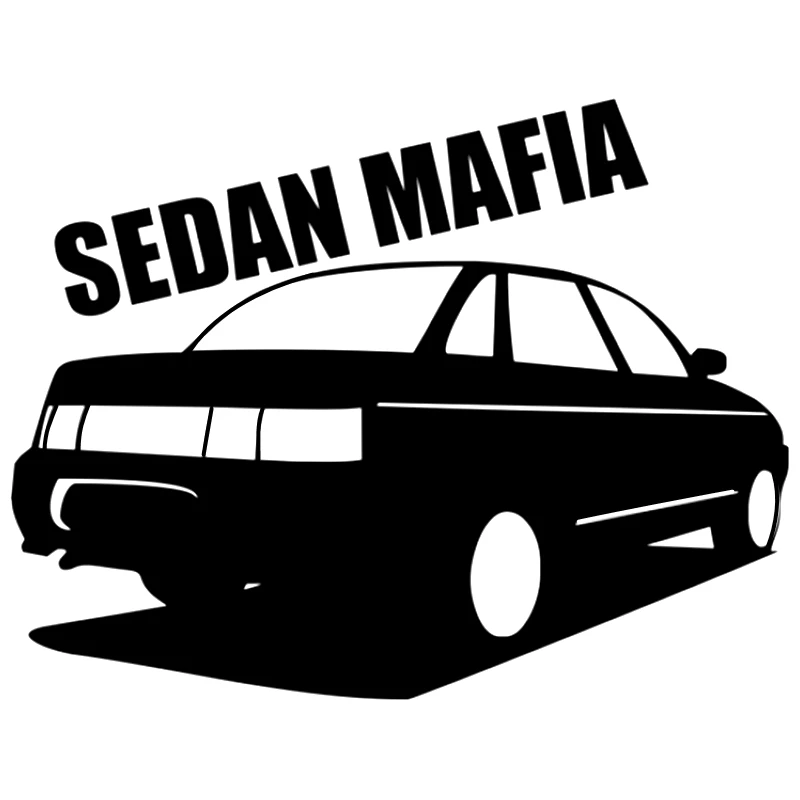 

Sedan Mafia Funny Car Sticker Vinyl Decal Silver/black Car Auto Stickers for Car Bumper Window Car Decorations